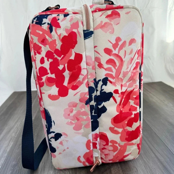 NWT Happy Glamper camping wine picnic travel bag 2 glasses, napkins NEW - Picture 1 of 8